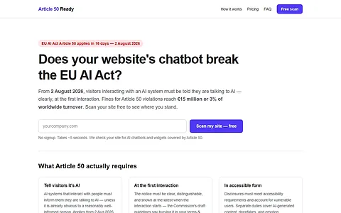 Article 50 Ready screenshot 1