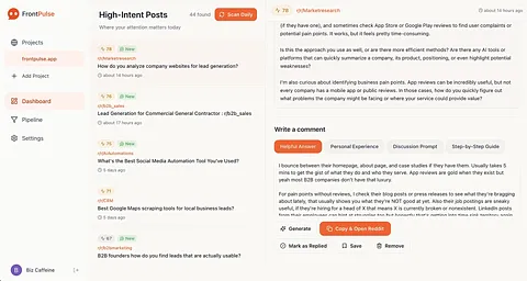 FrontPulse screenshot 1