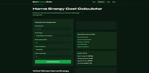 EcoEnergyCalc screenshot 3