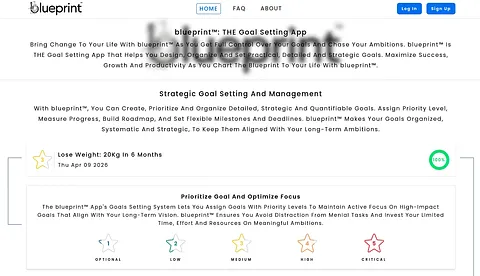 blueprint: THE Goal Setting App screenshot 2