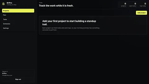 Briftra screenshot 1