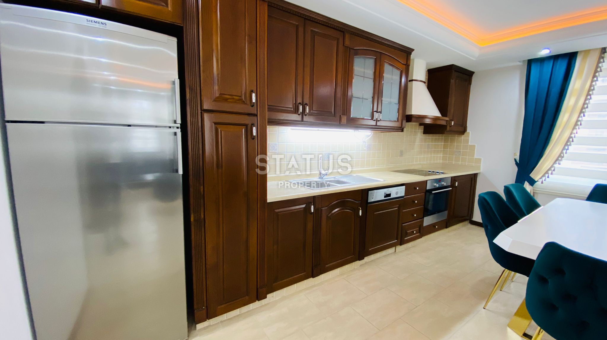 Крупнометражная 2+1 с видом на море, 135 м2 в Махмутларе. фото 8