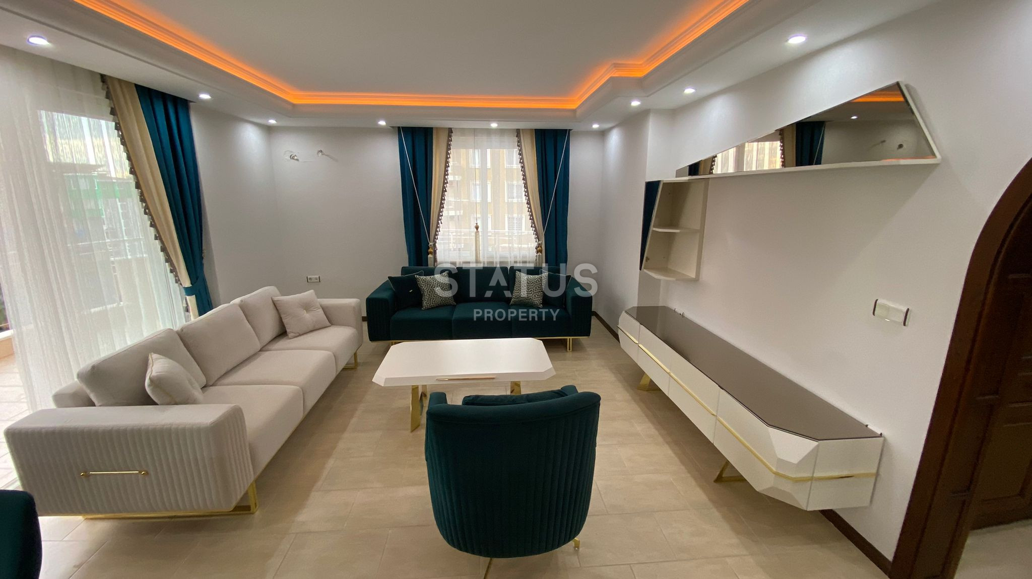 Крупнометражная 2+1 с видом на море, 135 м2 в Махмутларе. фото 13