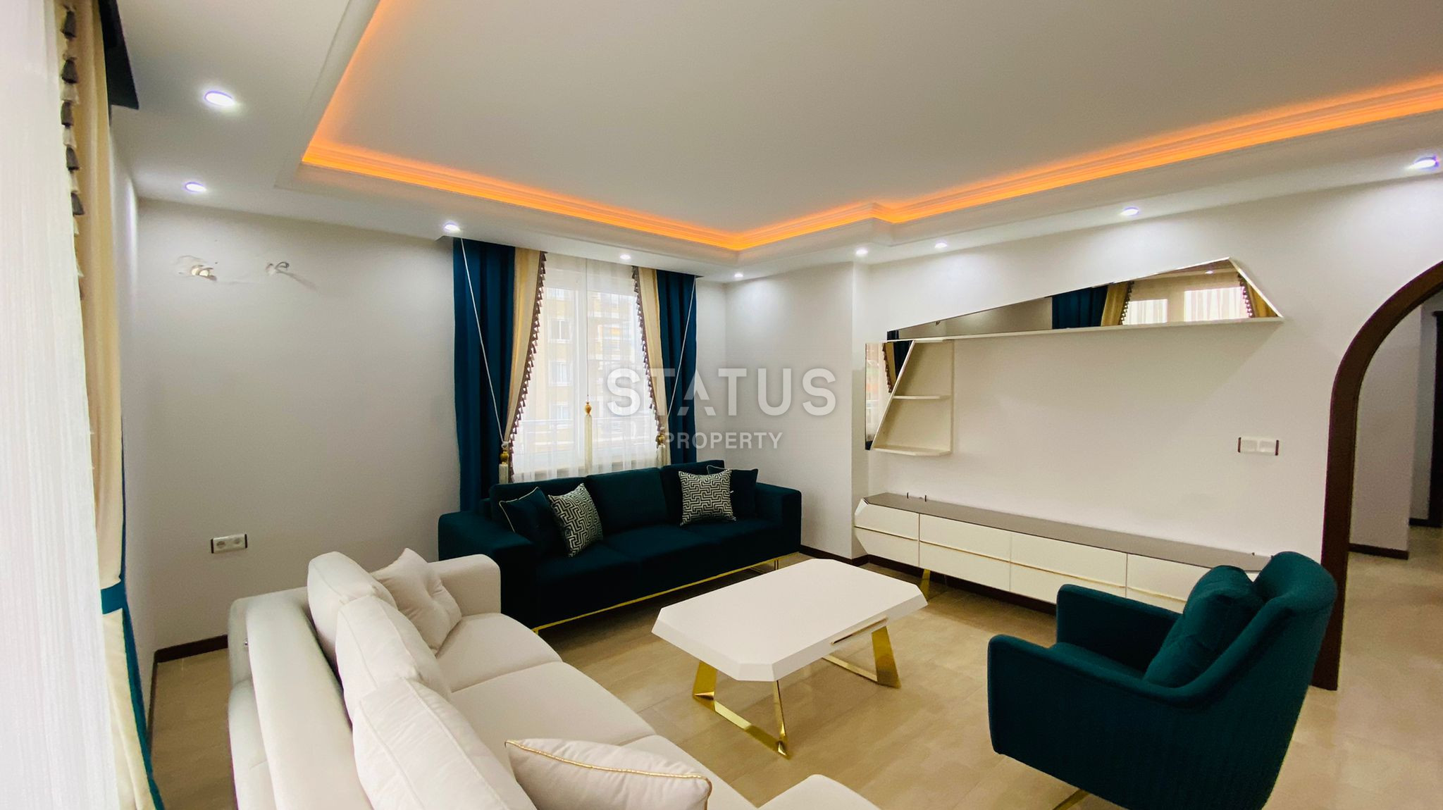 Крупнометражная 2+1 с видом на море, 135 м2 в Махмутларе. фото 14