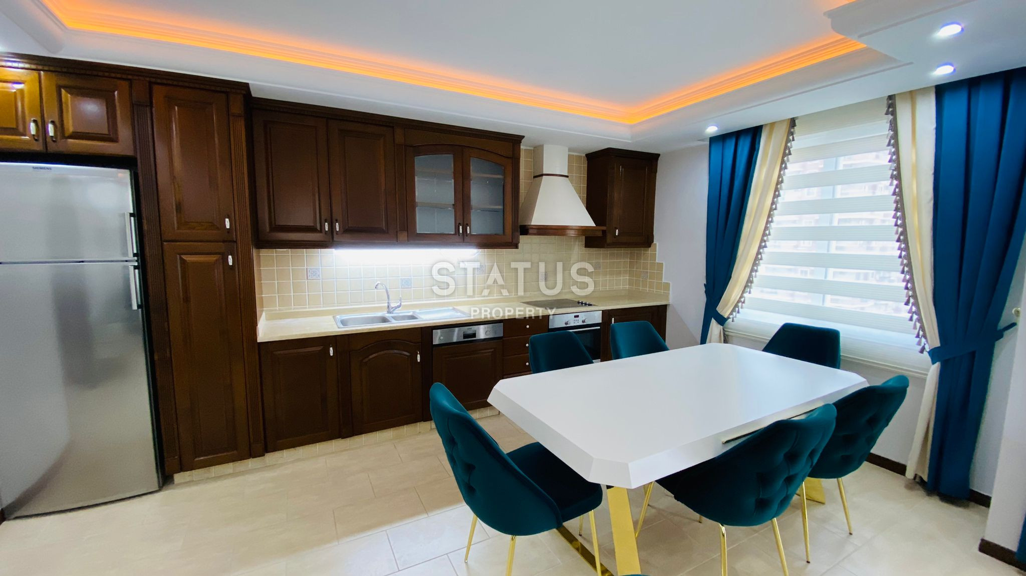 Крупнометражная 2+1 с видом на море, 135 м2 в Махмутларе. фото 26