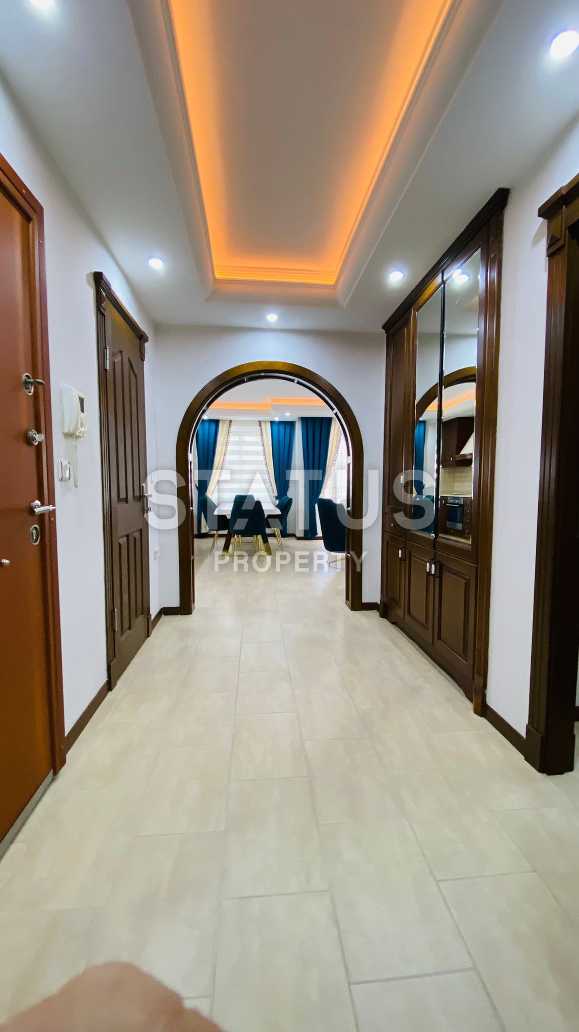 Крупнометражная 2+1 с видом на море, 135 м2 в Махмутларе. фото 27