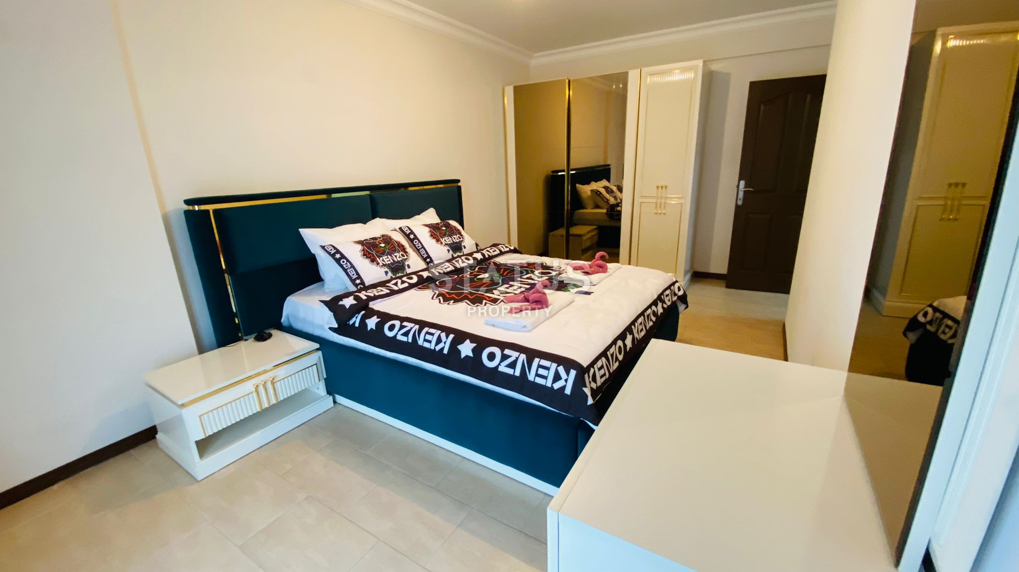 Крупнометражная 2+1 с видом на море, 135 м2 в Махмутларе. фото 34