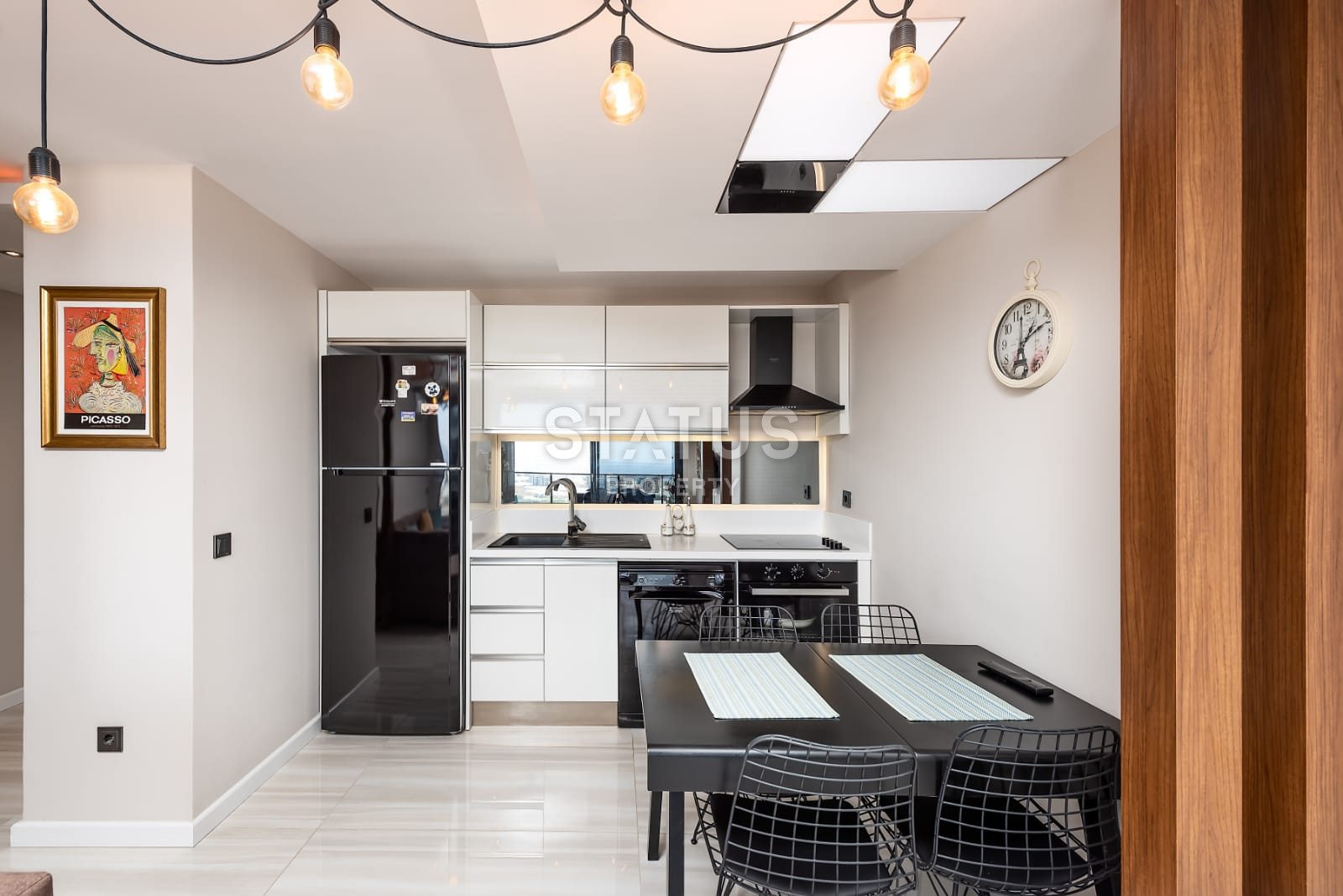 Apartments in a luxury complex in Kargicak with a sea view, a full package of furniture and appliances, 55m фото 13