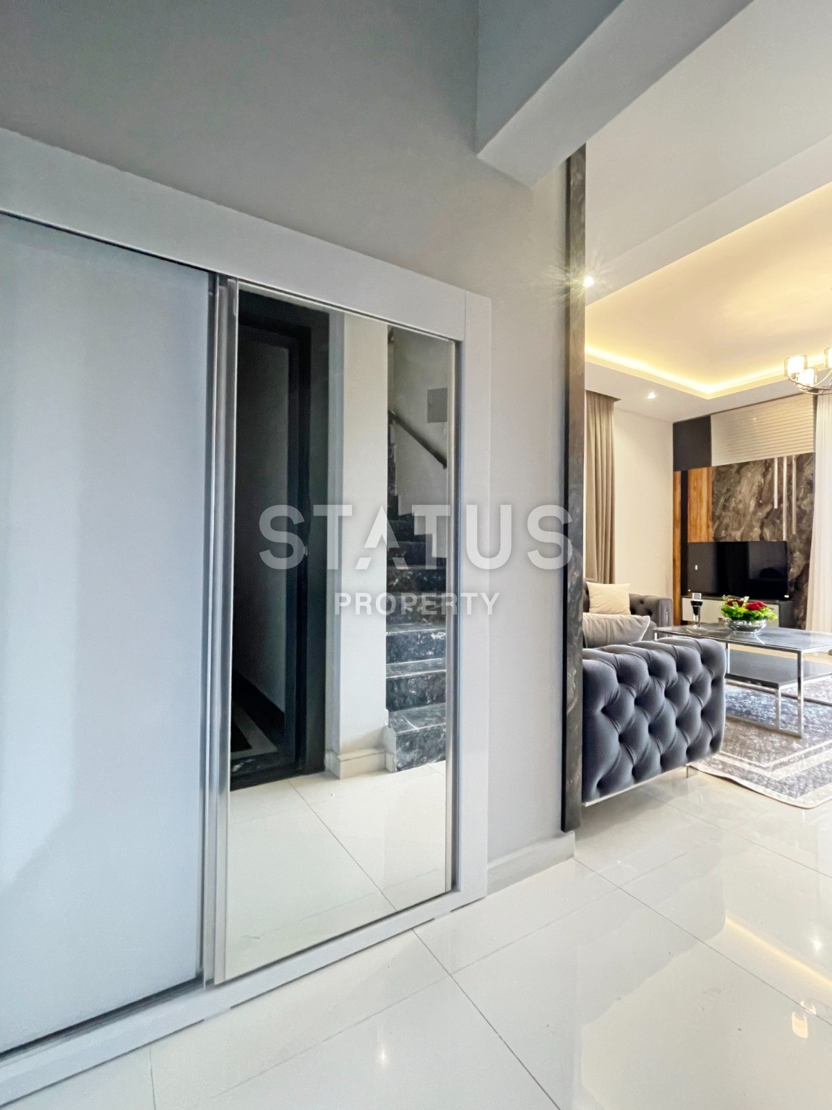 Garden duplex 2+1 in Kargicak, 350 meters from the sea, 106 sq.m. фото 10