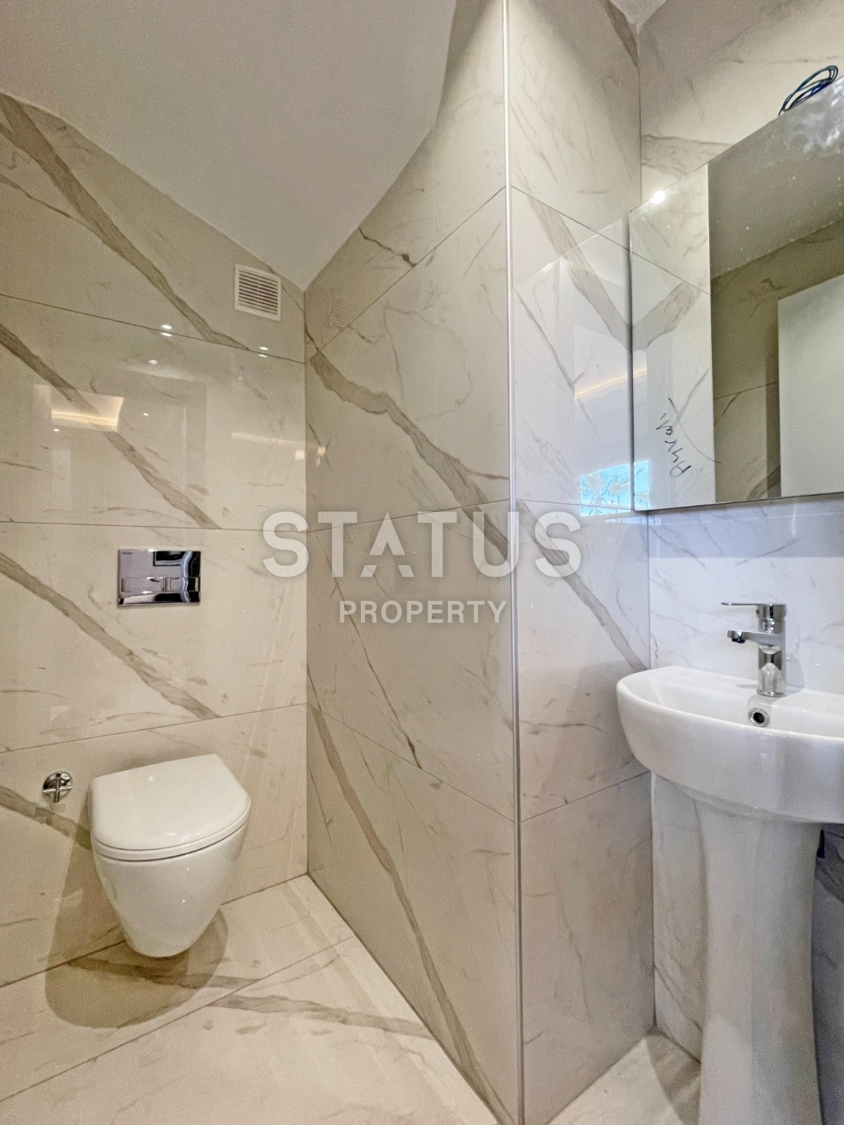 Garden duplex 2+1 in Kargicak, 350 meters from the sea, 106 sq.m. фото 11