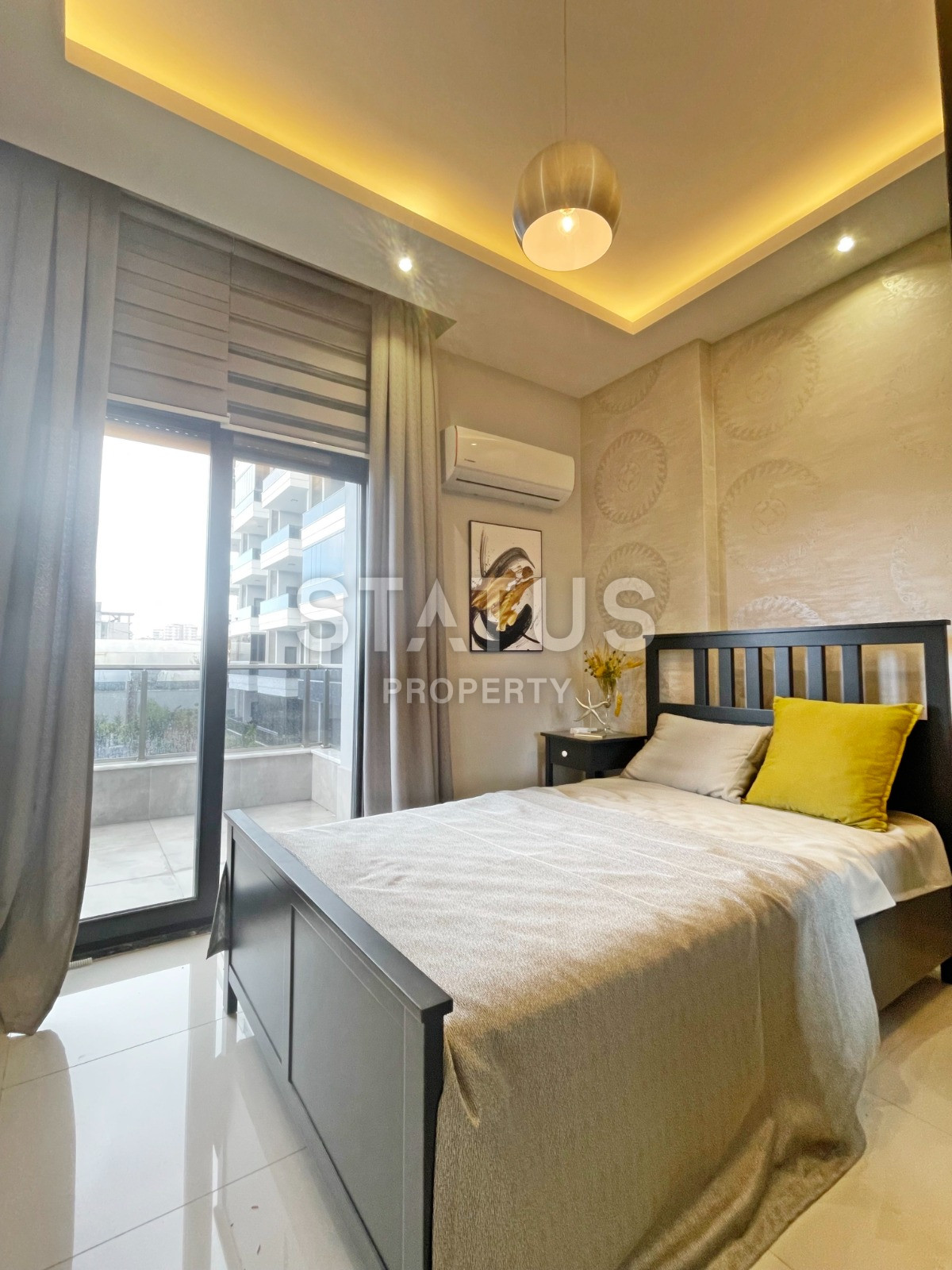 Garden duplex 2+1 in Kargicak, 350 meters from the sea, 106 sq.m. фото 14