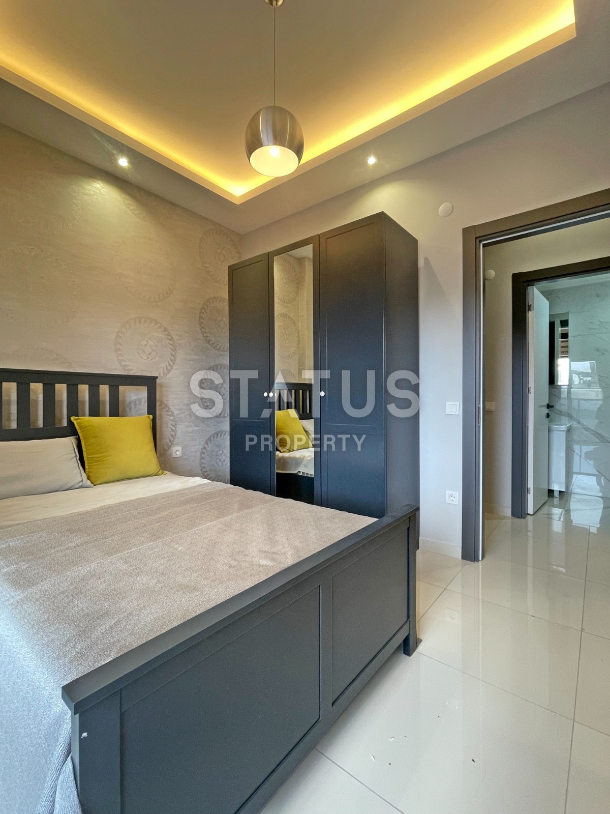 Garden duplex 2+1 in Kargicak, 350 meters from the sea, 106 sq.m. фото 15