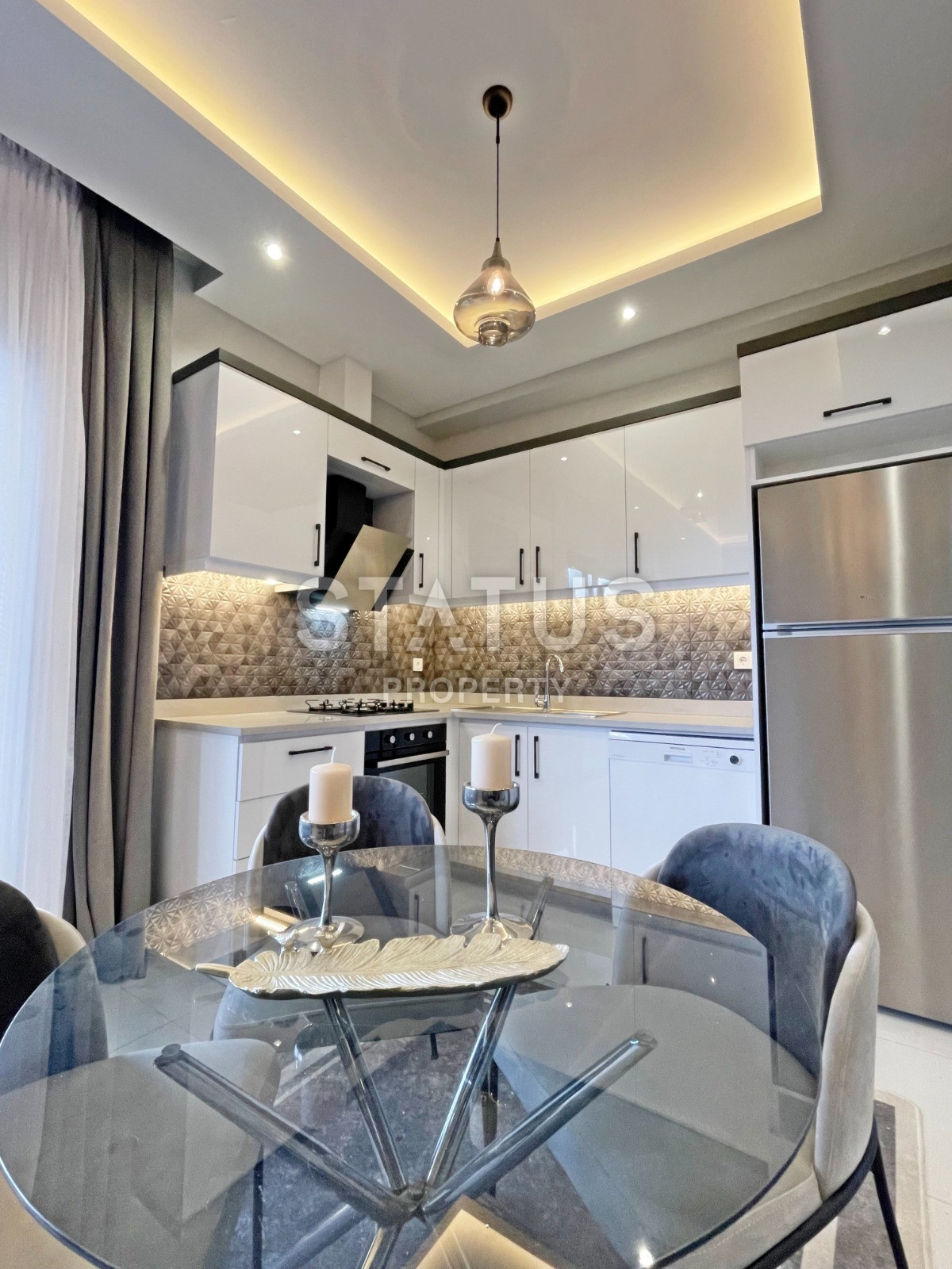 Garden duplex 2+1 in Kargicak, 350 meters from the sea, 106 sq.m. фото 20