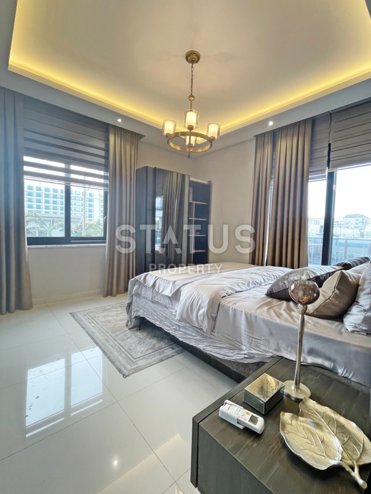 Garden duplex 2+1 in Kargicak, 350 meters from the sea, 106 sq.m. фото 23