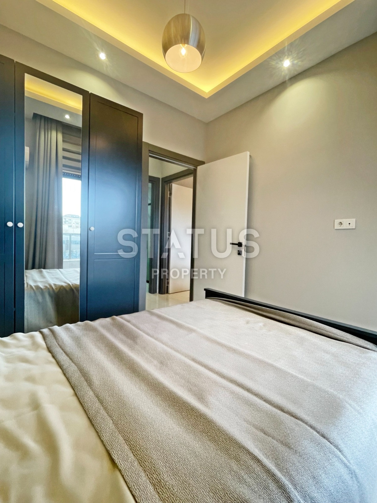 Garden duplex 2+1 in Kargicak, 350 meters from the sea, 106 sq.m. фото 25