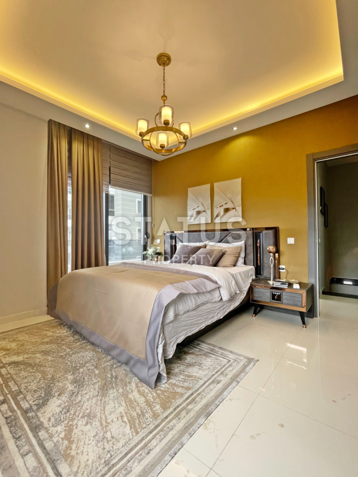 Garden duplex 2+1 in Kargicak, 350 meters from the sea, 106 sq.m. фото 28