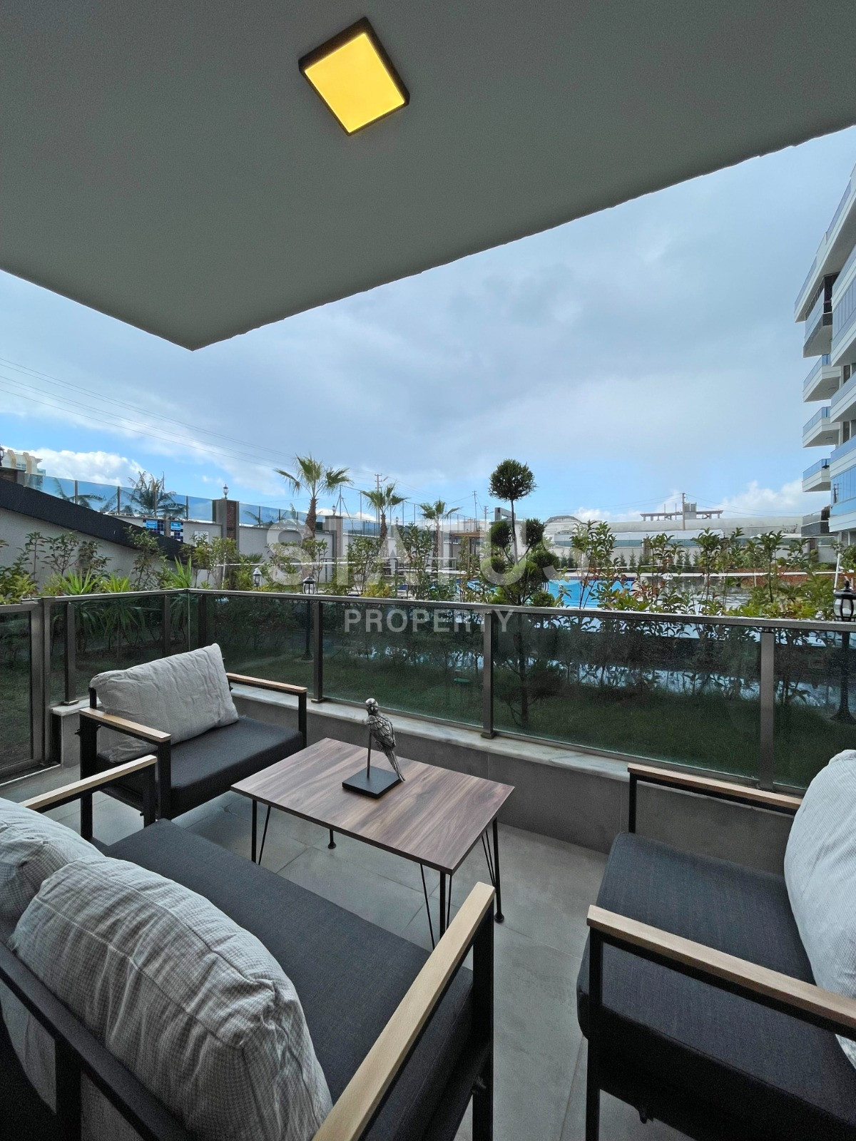 Garden duplex 2+1 in Kargicak, 350 meters from the sea, 106 sq.m. фото 29