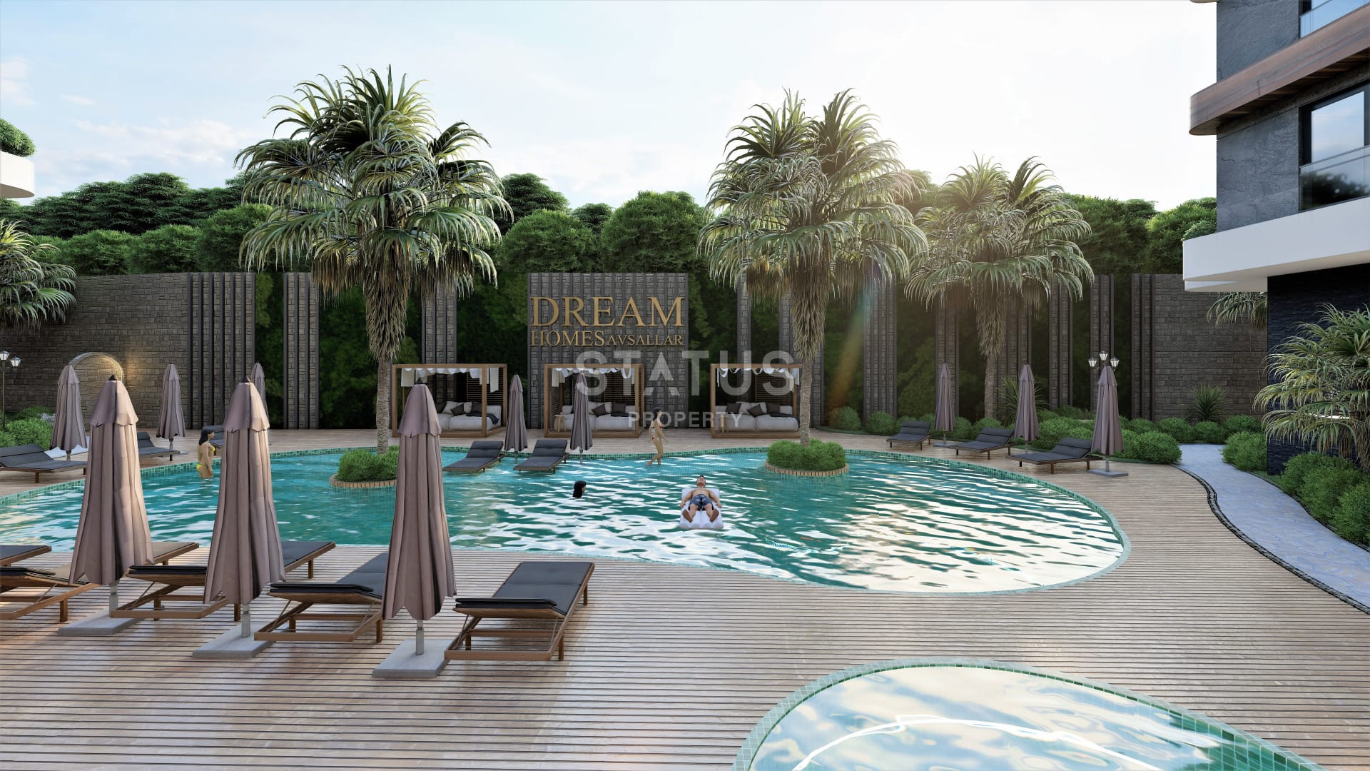 New project with different layouts in Avsallar, 59-117 sq.m. фото 9