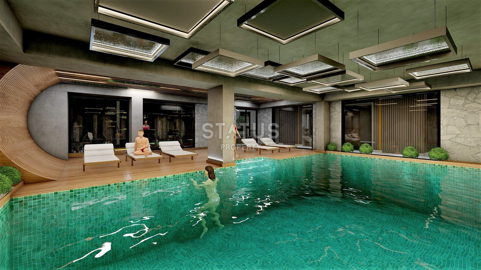 New project with different layouts in Avsallar, 59-117 sq.m. фото 12