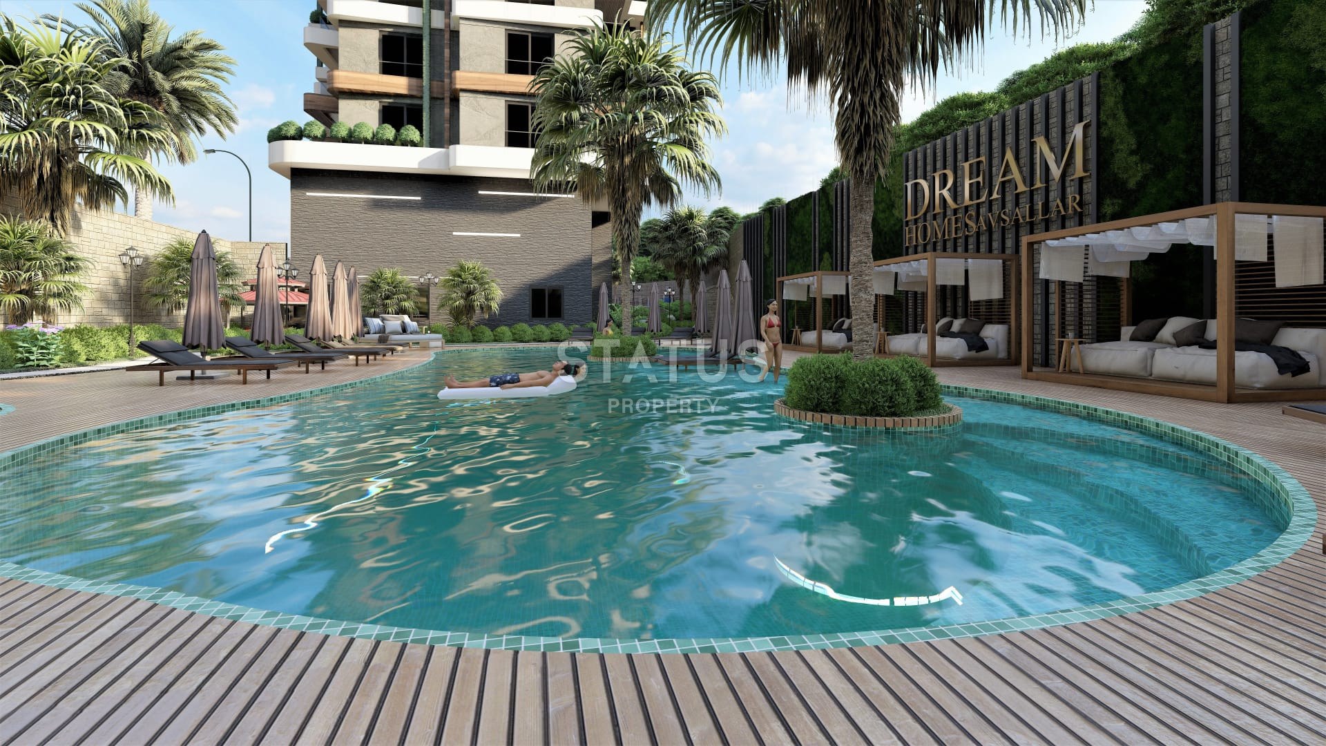 New project with different layouts in Avsallar, 59-117 sq.m. фото 13