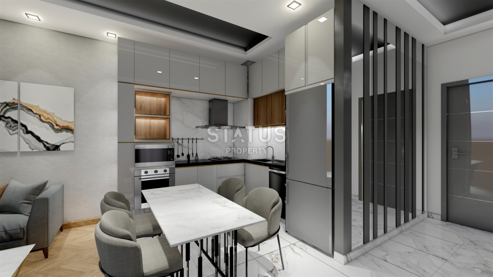 New project with different layouts in Avsallar, 59-117 sq.m. фото 17