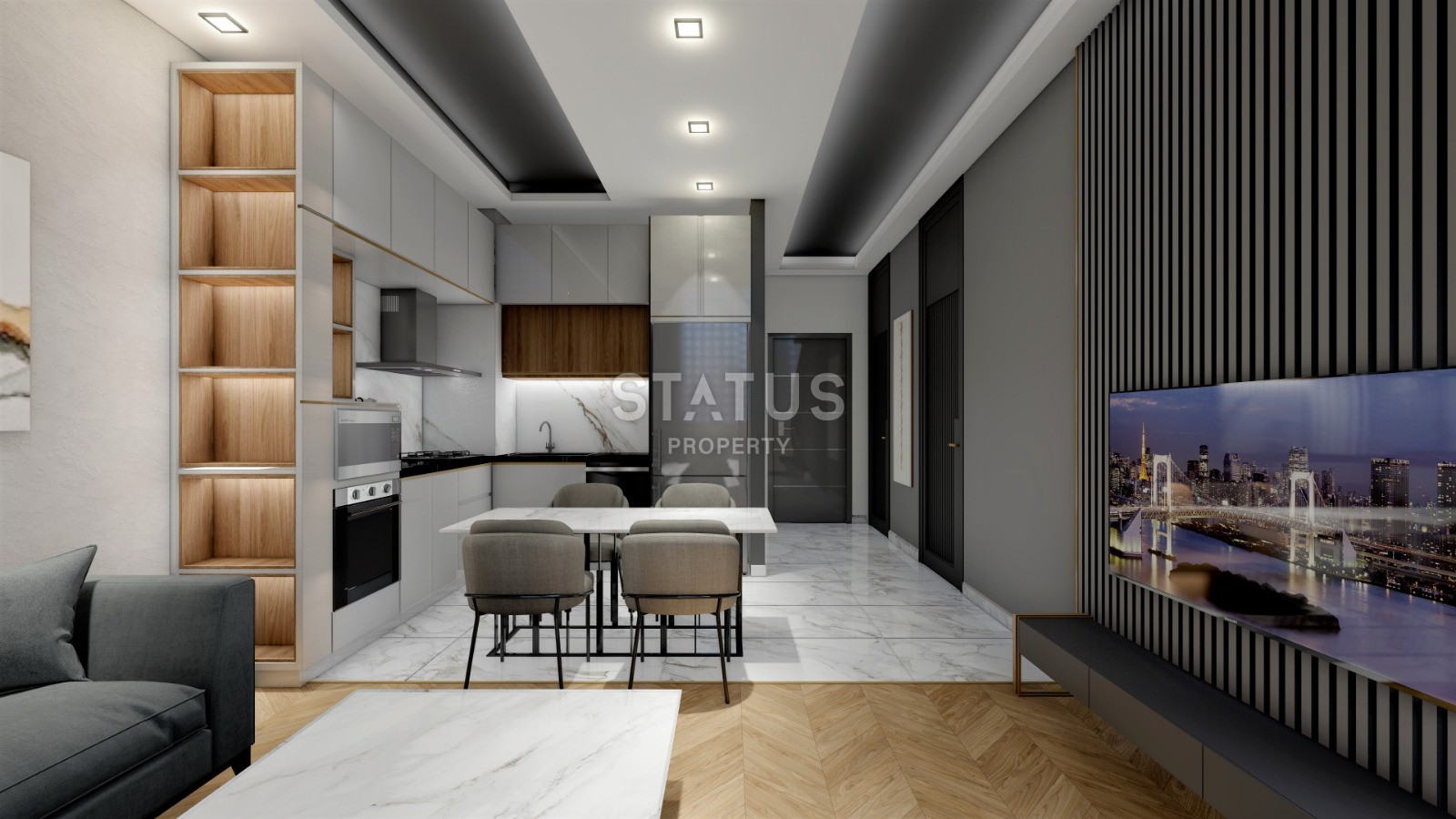 New project with different layouts in Avsallar, 59-117 sq.m. фото 18