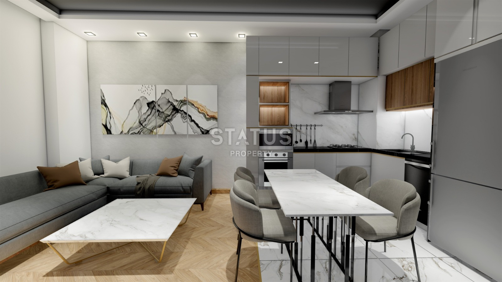 New project with different layouts in Avsallar, 59-117 sq.m. фото 19