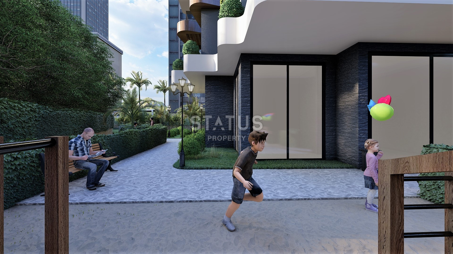 New project with different layouts in Avsallar, 59-117 sq.m. фото 25