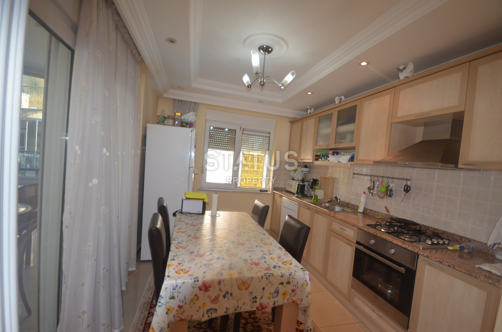 Трехкомнатная квартира с мебелью в 200 метрах от моря в районе Оба фото 6