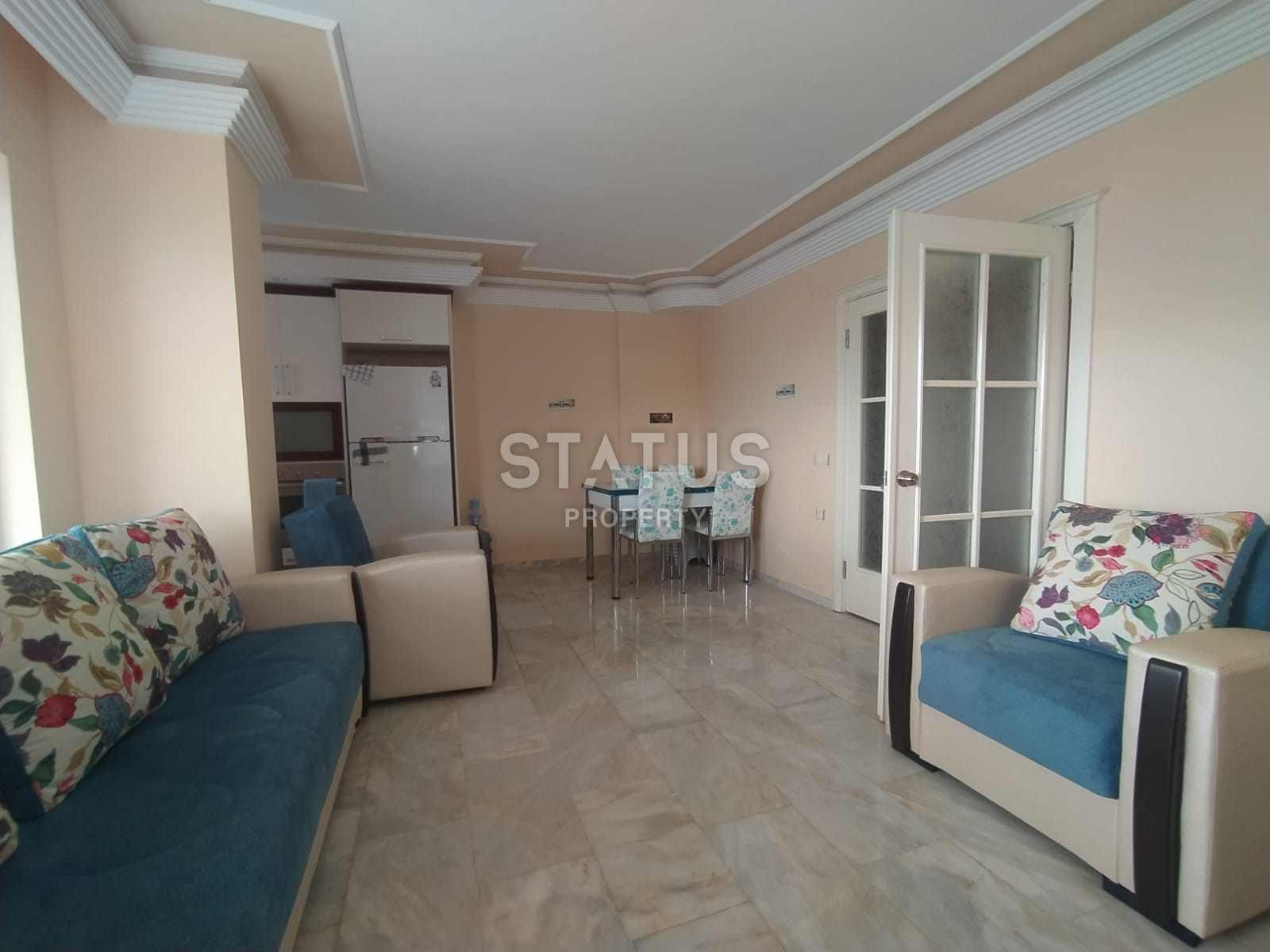 Апартаменты в Махмутларе 2+1 с просторным балконом и частичным видом на море, 110 м2 фото 3