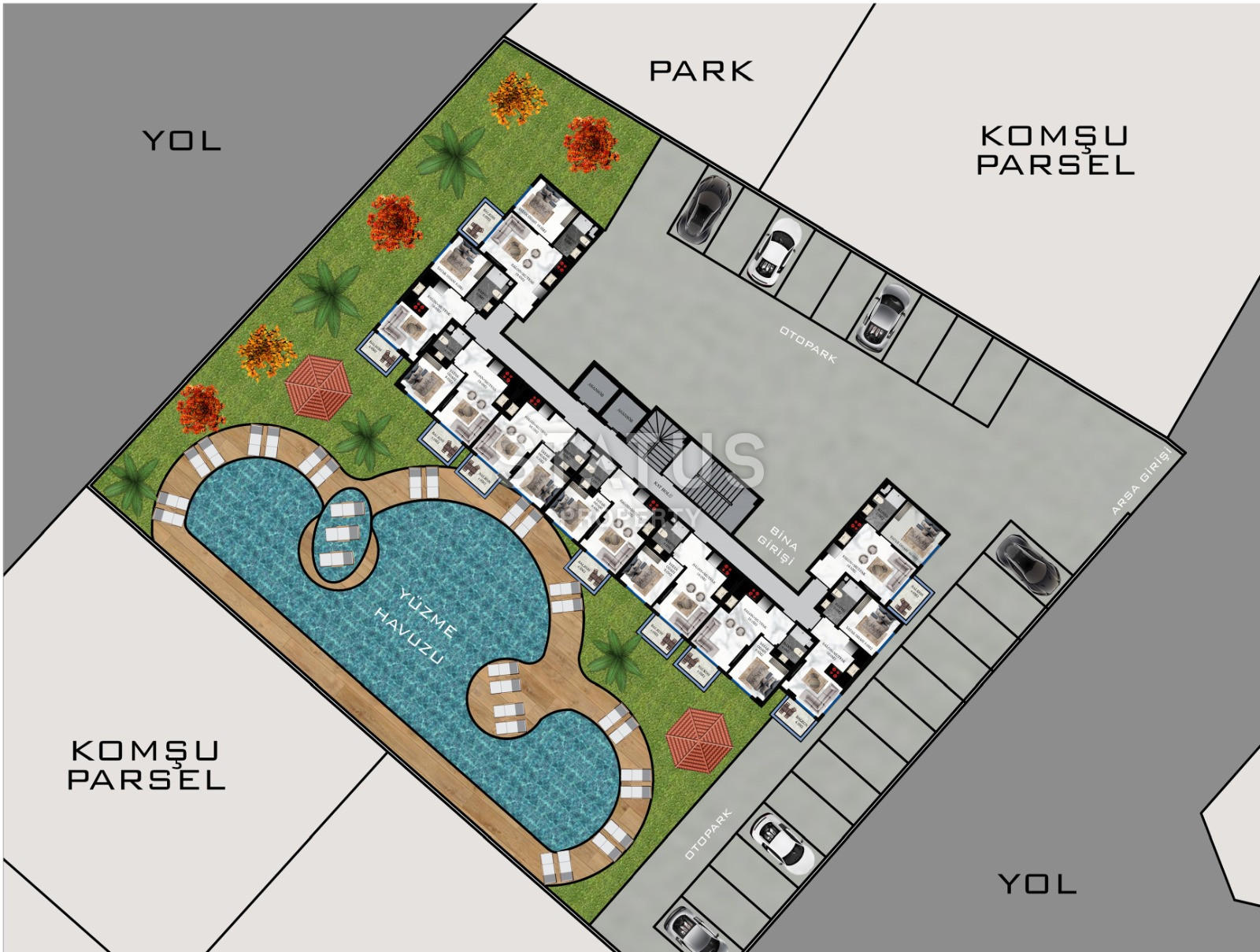 Комплекс на этапе строительства в Авсалларе, квартиры 1+1 в окружении природы от 45 м2. фото 8