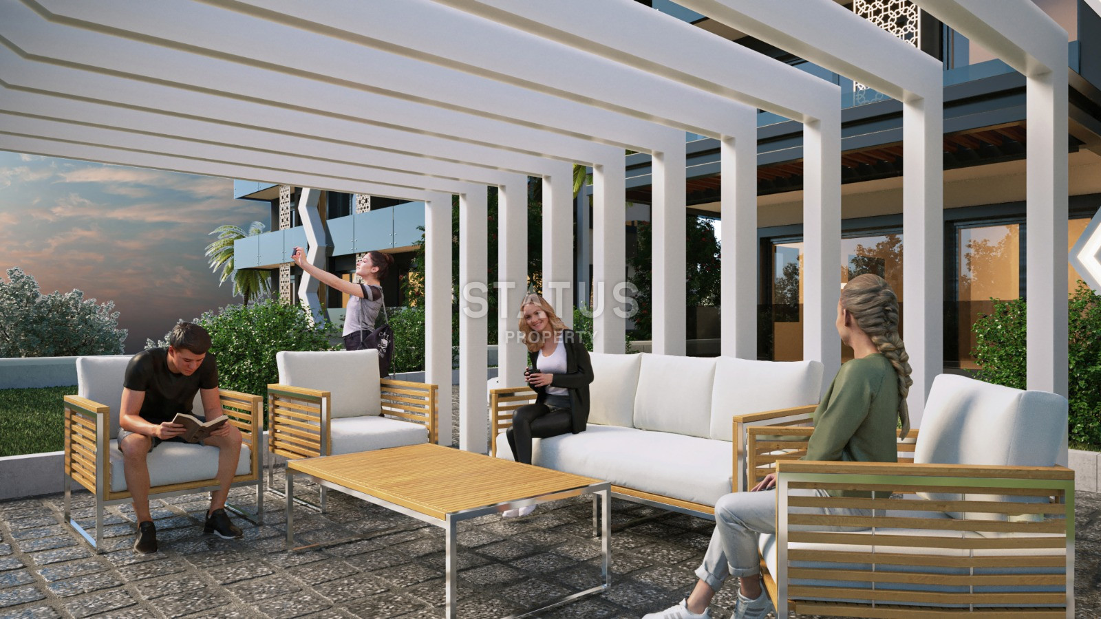 Комплекс ультра-люкс класса с панорамным видом на море и крепость в центре Алании. Дуплексы 175 кв.м. фото 12