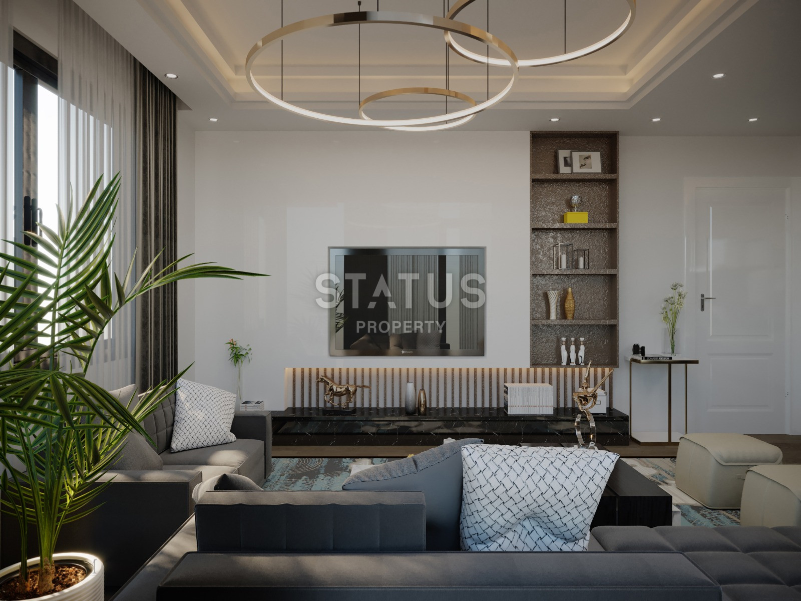 Комплекс ультра-люкс класса с панорамным видом на море и крепость в центре Алании. Дуплексы 175 кв.м. фото 17