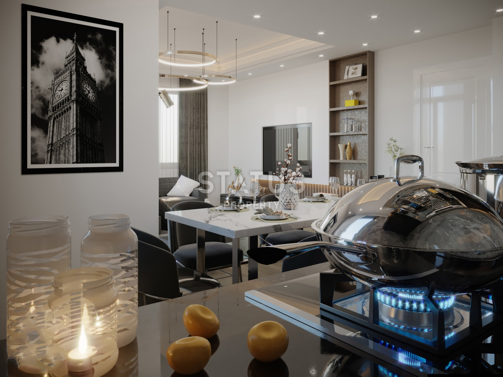 Комплекс ультра-люкс класса с панорамным видом на море и крепость в центре Алании. Дуплексы 175 кв.м. фото 18