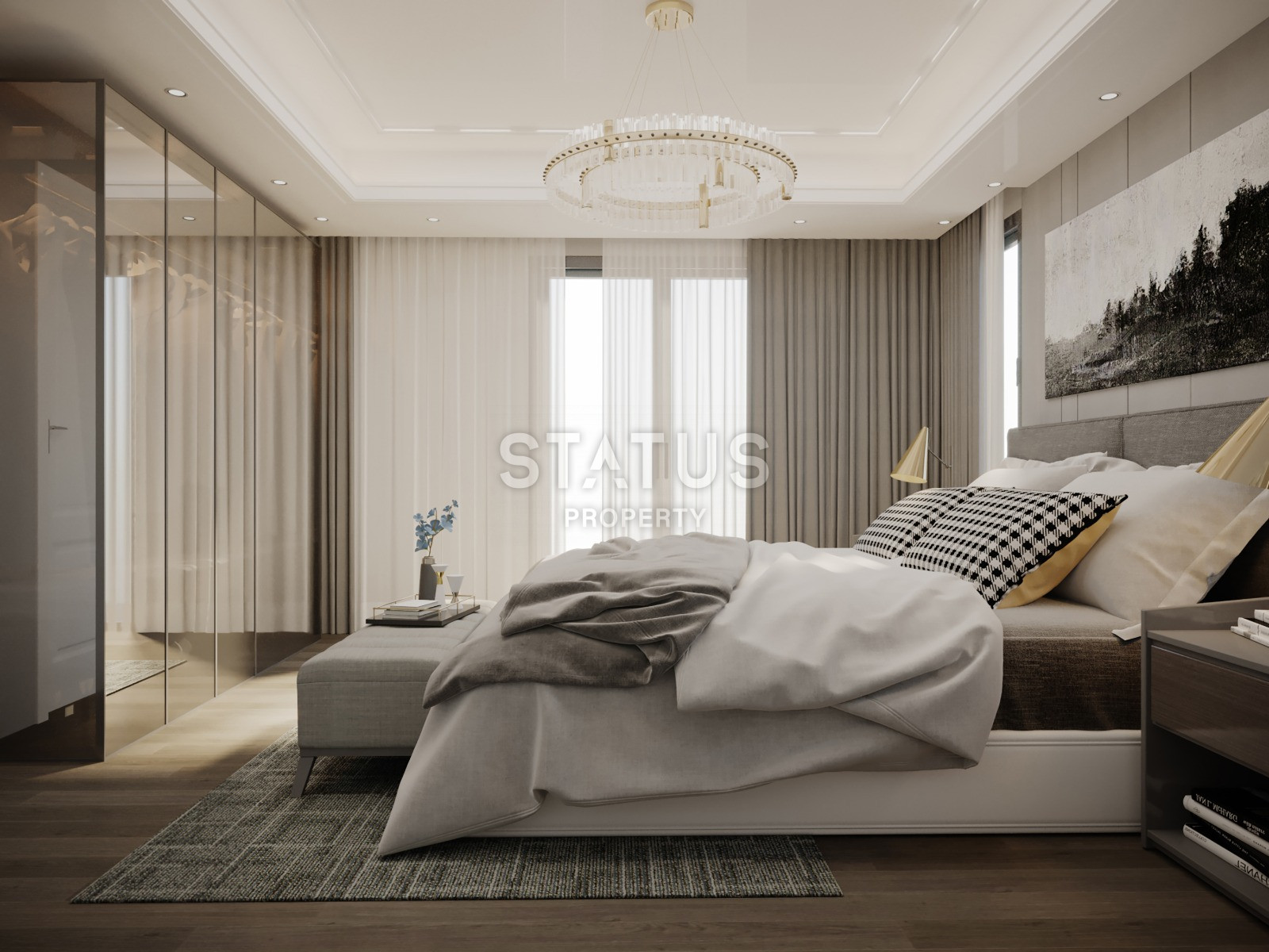 Комплекс ультра-люкс класса с панорамным видом на море и крепость в центре Алании. Дуплексы 175 кв.м. фото 19