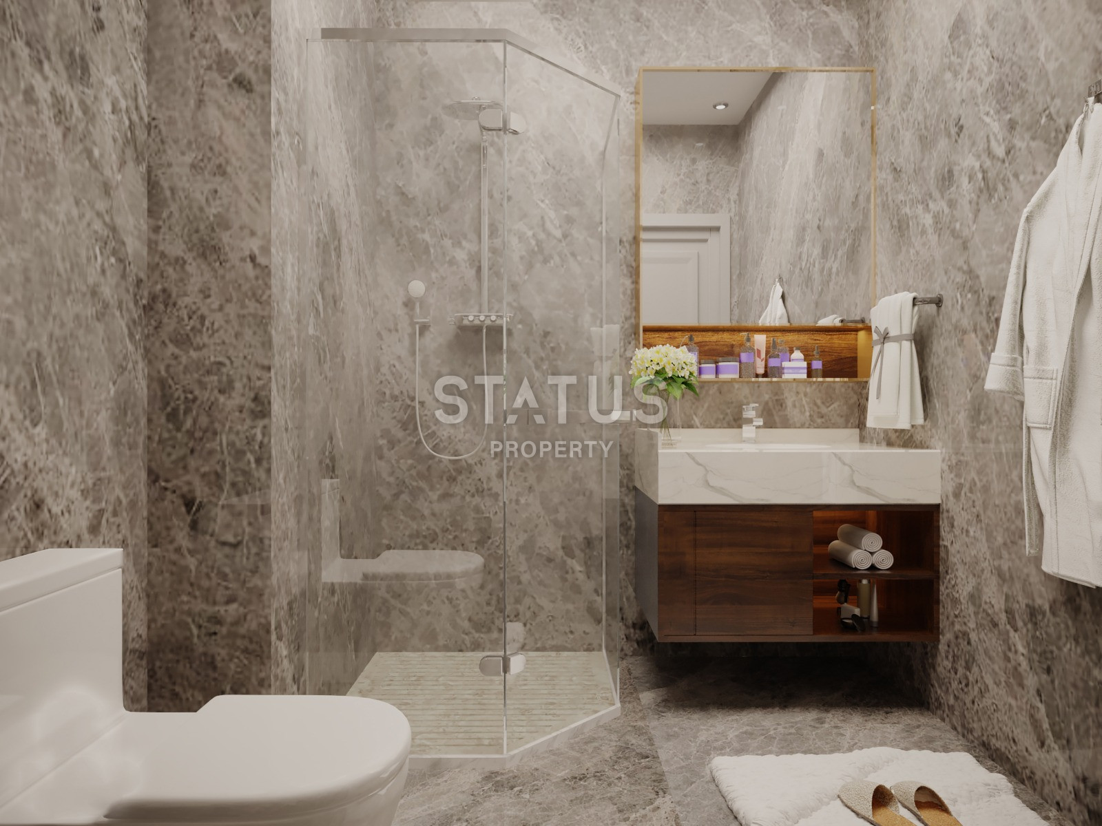 Комплекс ультра-люкс класса с панорамным видом на море и крепость в центре Алании. Дуплексы 175 кв.м. фото 21