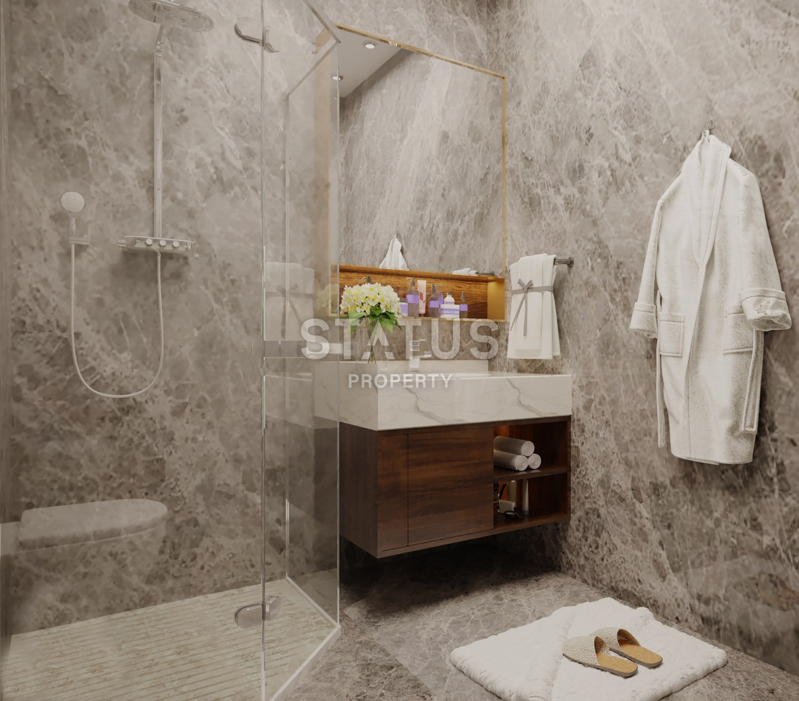 Комплекс ультра-люкс класса с панорамным видом на море и крепость в центре Алании. Дуплексы 175 кв.м. фото 22