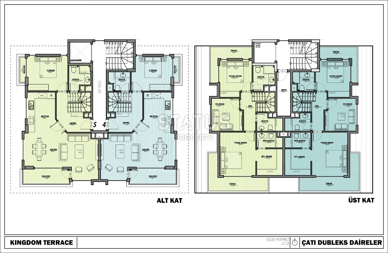 Комплекс ультра-люкс класса с панорамным видом на море и крепость в центре Алании. Дуплексы 175 кв.м. фото 26
