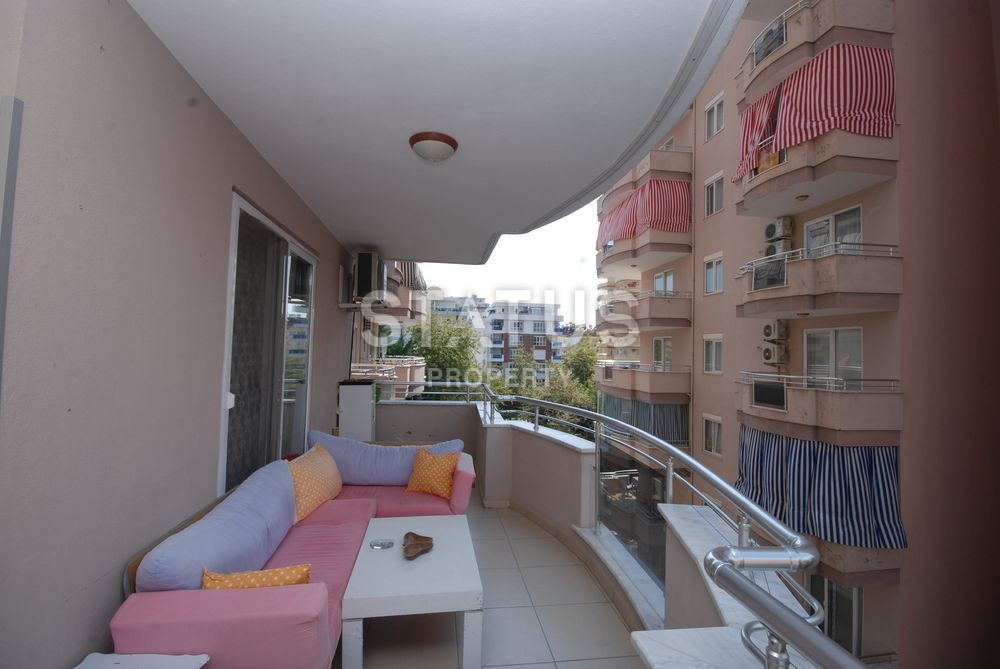 Квартира с мебелью и бытовой техникой в комплексе с бассейном в Махмутларе 100 кв.м. фото 16