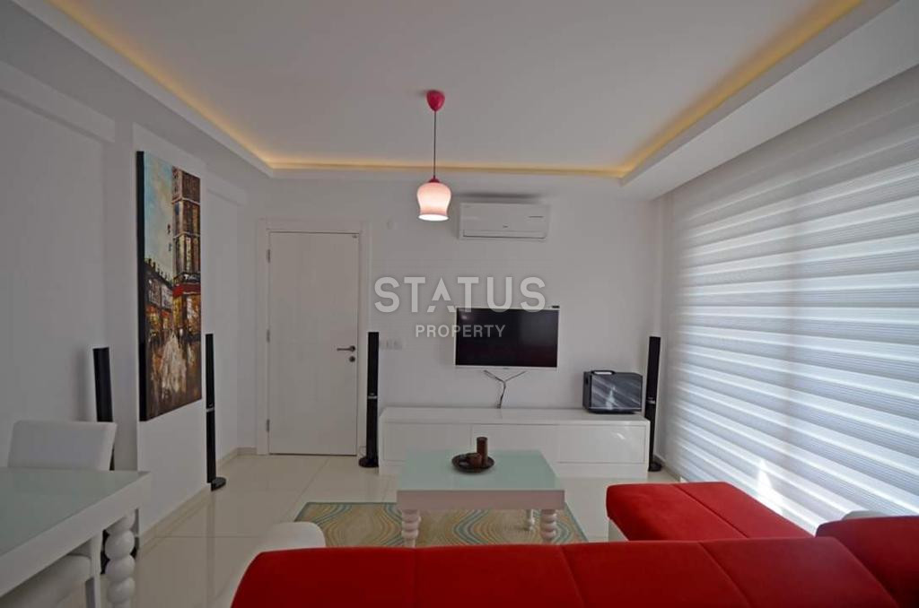 Cozy furnished 1+1 apartment with a view of the sea and the fortress in the center of Alanya, 55 m2. фото 9
