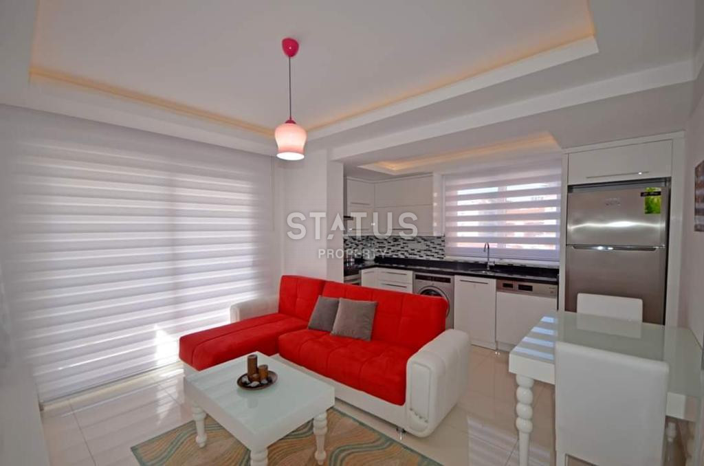 Cozy furnished 1+1 apartment with a view of the sea and the fortress in the center of Alanya, 55 m2. фото 10