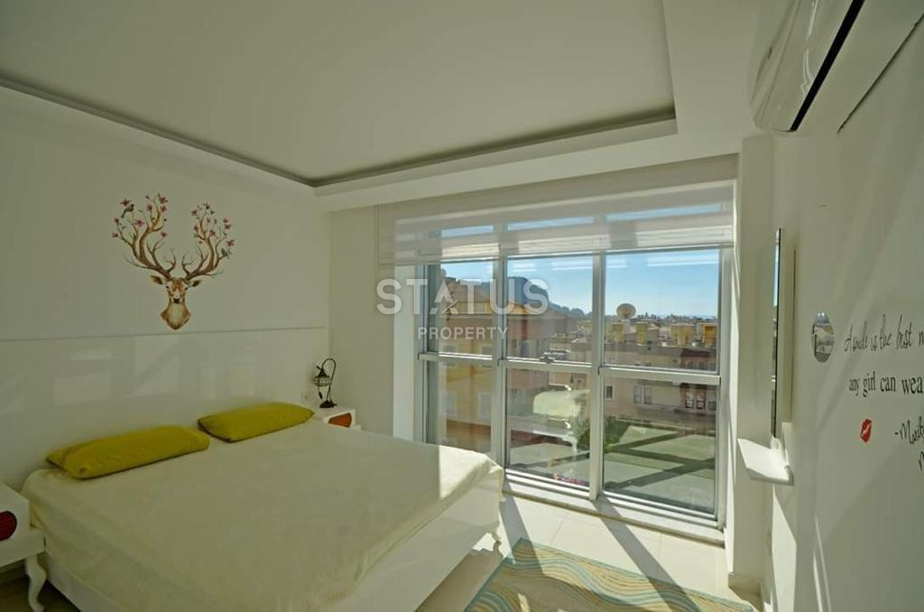 Cozy furnished 1+1 apartment with a view of the sea and the fortress in the center of Alanya, 55 m2. фото 14