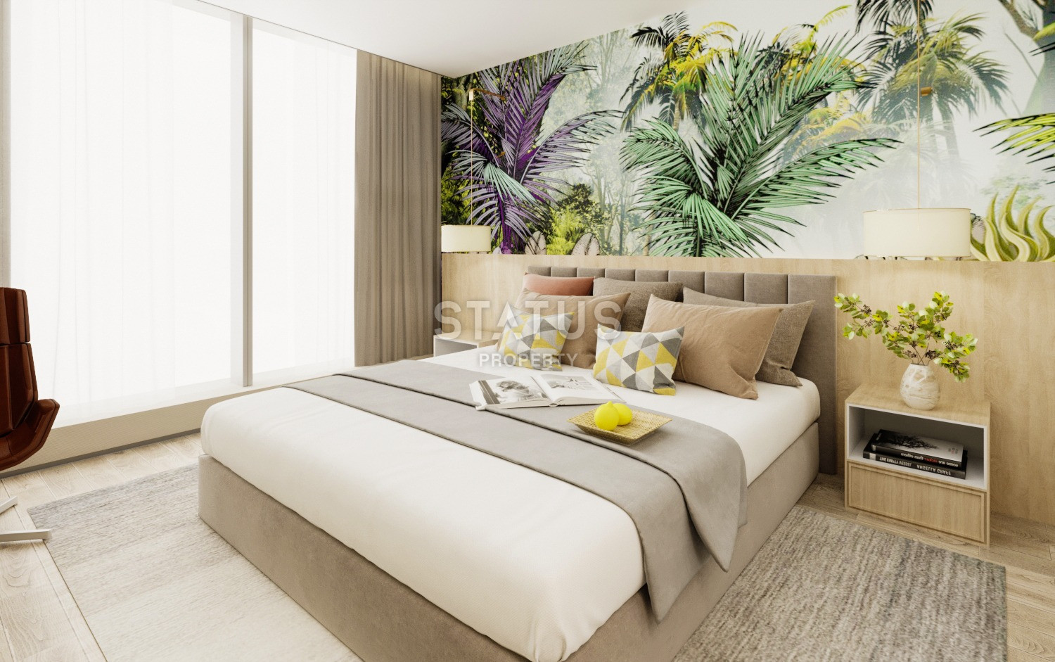 Проект премиум класса на первой береговой линии в Махмутларе, 57 – 132 м2 фото 13