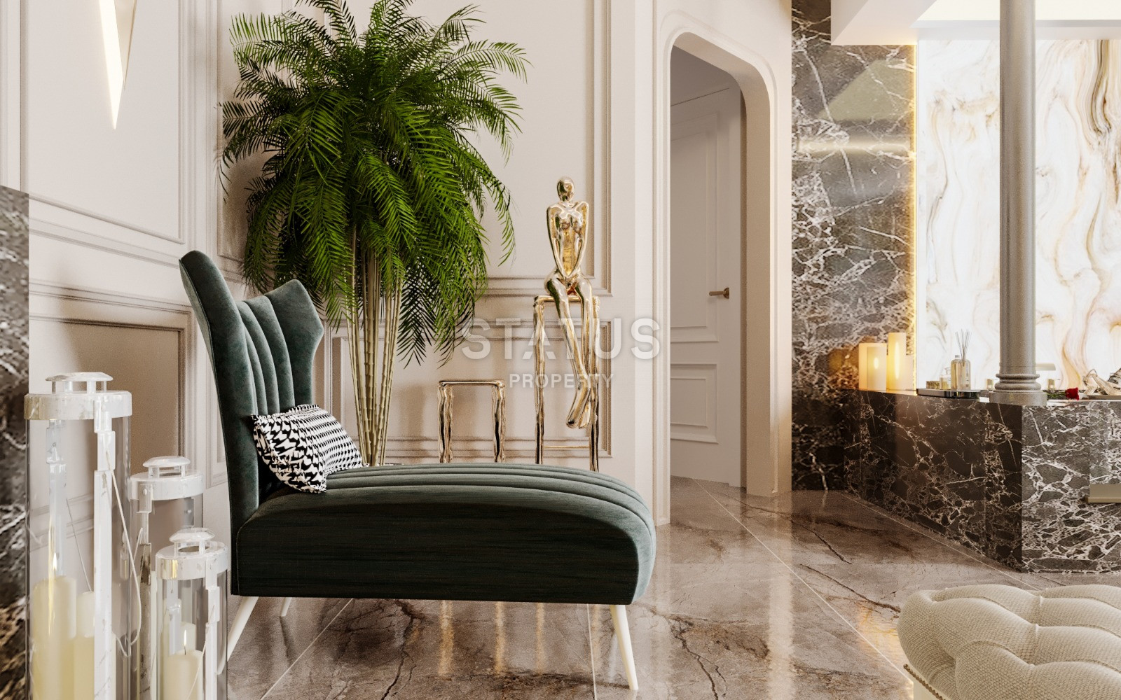 Проект премиум класса на первой береговой линии в Махмутларе, 57 – 132 м2 фото 24