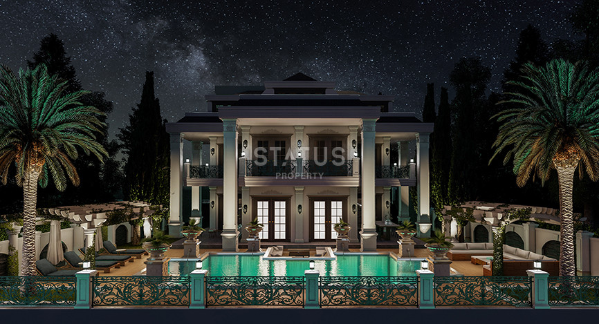 Detached luxury villa 5+1 layout at the excavation stage 4 km from the sea in Kargicak, 520 sq.m. фото 6