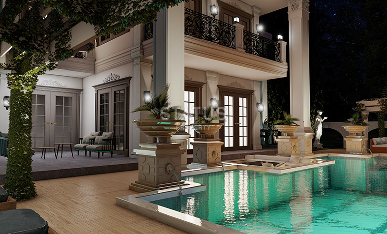 Detached luxury villa 5+1 layout at the excavation stage 4 km from the sea in Kargicak, 520 sq.m. фото 7