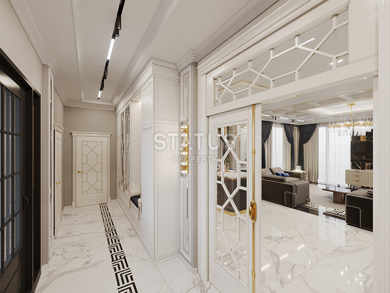 Detached luxury villa 5+1 layout at the excavation stage 4 km from the sea in Kargicak, 520 sq.m. фото 11