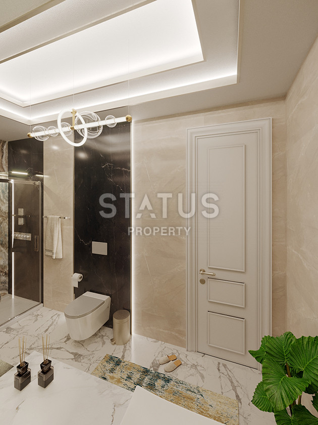 Detached luxury villa 5+1 layout at the excavation stage 4 km from the sea in Kargicak, 520 sq.m. фото 13