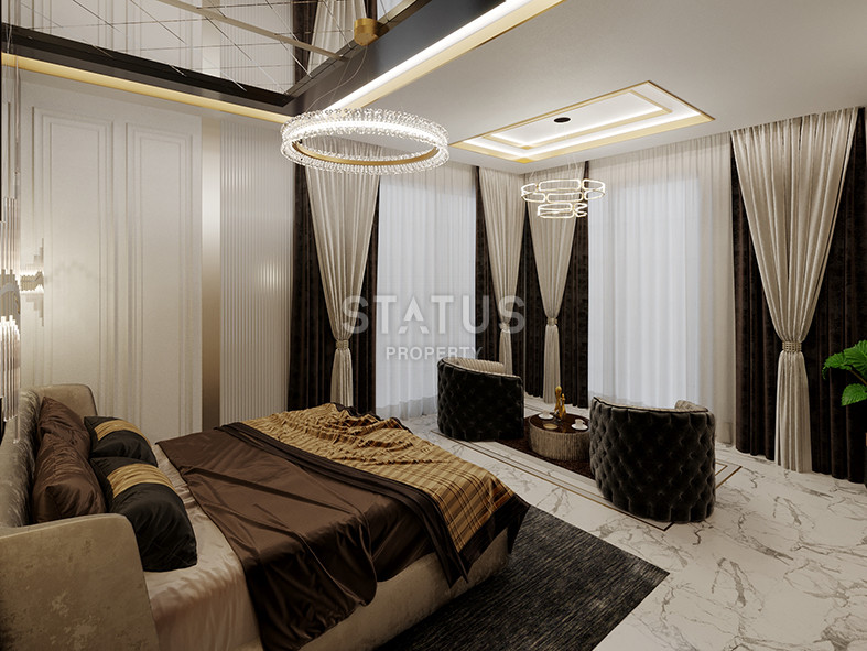 Detached luxury villa 5+1 layout at the excavation stage 4 km from the sea in Kargicak, 520 sq.m. фото 18