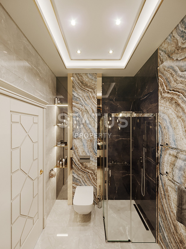 Detached luxury villa 5+1 layout at the excavation stage 4 km from the sea in Kargicak, 520 sq.m. фото 19